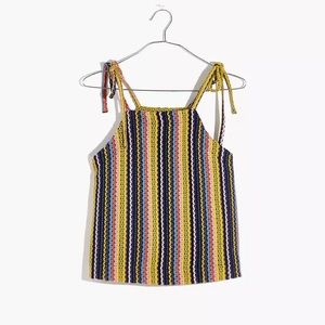 NWOT Madewell Tie-Shoulder Tank Top